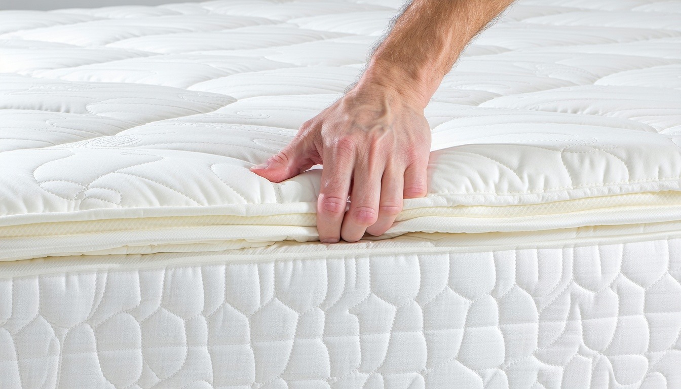 Hand lifting mattress toppper