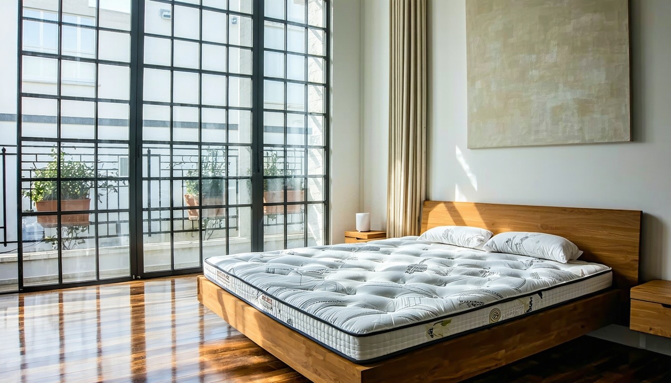 New mattress in beautiful room